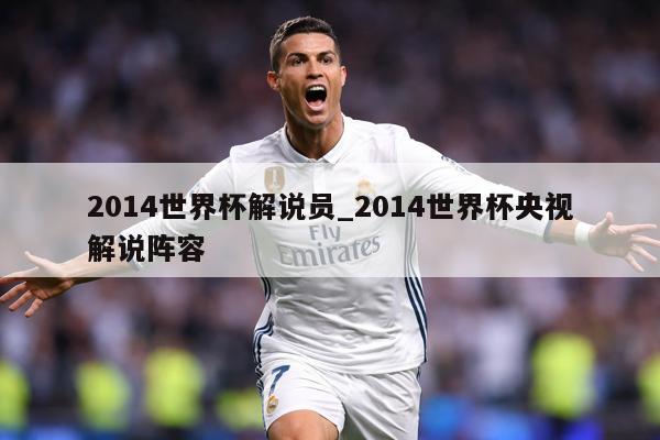 2014世界杯解说员_2014世界杯央视解说阵容